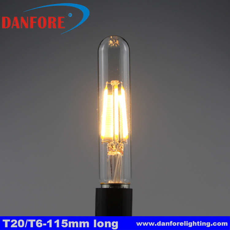 1w 2w 3W edison style T20 T6 led tube with e12 e14 candelabra base