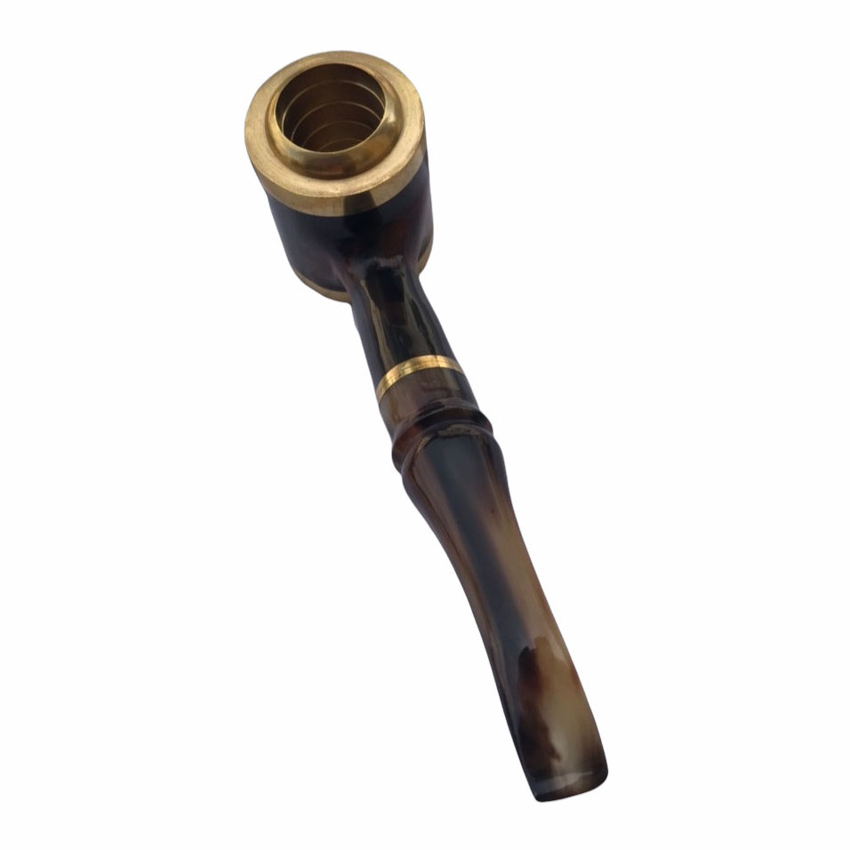 High quality handmade cow horn pipes for smoking tobacco pipes hot sale