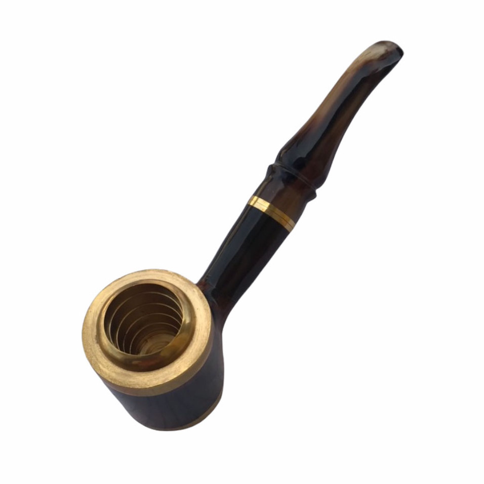 High quality handmade cow horn pipes for smoking tobacco pipes hot sale