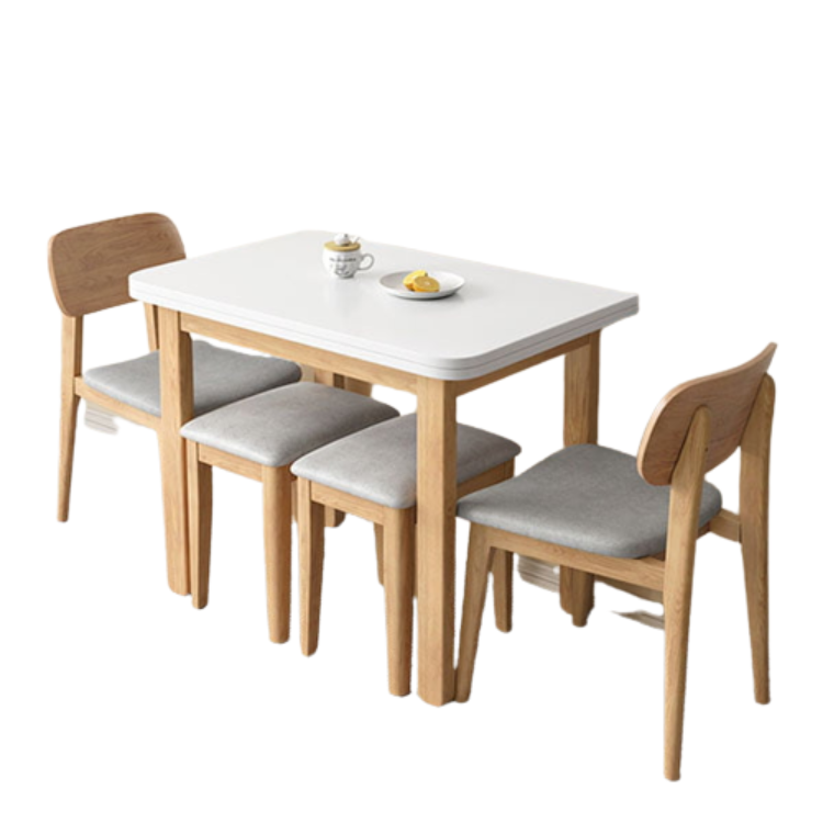 OEM Wholesales Wood Dining Table And Chairs Vietnamese Manufacturer Dining Table And Chair Set Wooden Indoor Furniture