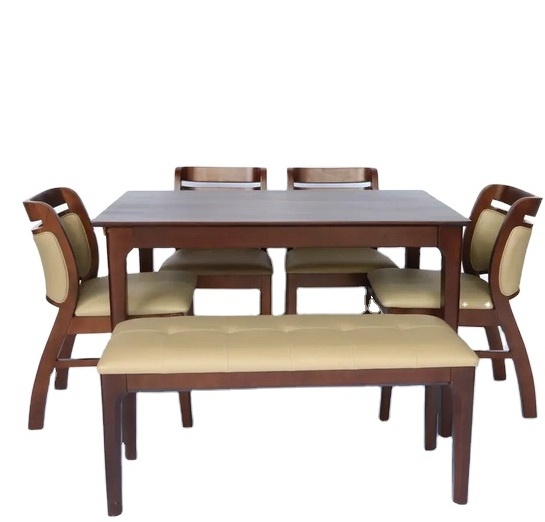 Table Chair Wooden Furniture Interior Best Price For Export Low MOQ Top Selling Brand From Vietnam Set VCS009 3P