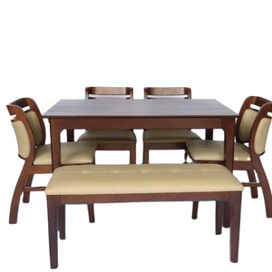 Table Chair Wooden Furniture Interior Best Price For Export Low MOQ Top Selling Brand From Vietnam Set VCS009 3P