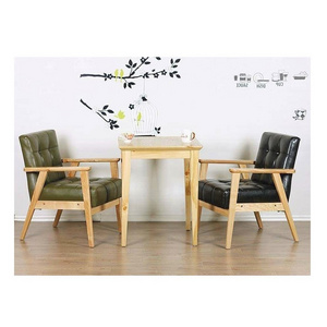 Wooden Interior Wholesale Price Best Brand Manufacturer Hot Selling Product Furniture Set One Table Two Chairs