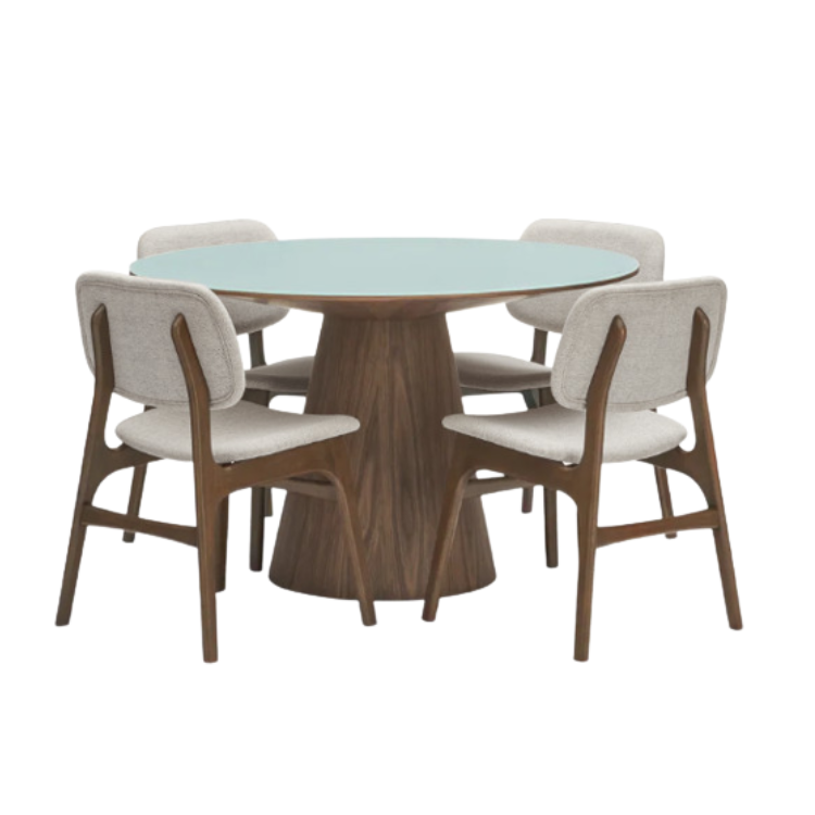 OEM Wholesales Wood Dining Table And Chairs Vietnamese Manufacturer Dining Table And Chair Set Wooden Indoor Furniture