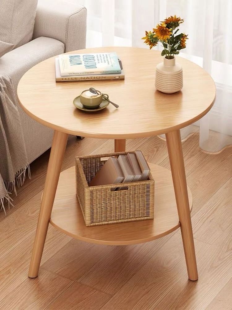 Customized  Wooden Tea Coffee Table For Living Room Furniture Luxury Interior Furniture Fancy Oak Ash Rubber Round Wood Table