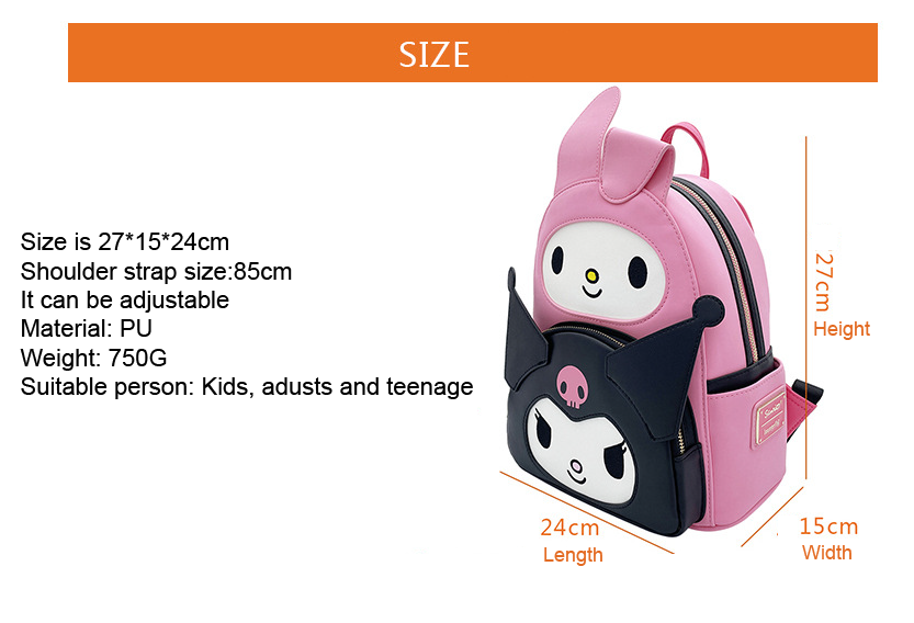 Loungefly KR cartoon small Backpack Women kids Mini PU Backpack Loungefly Backpack