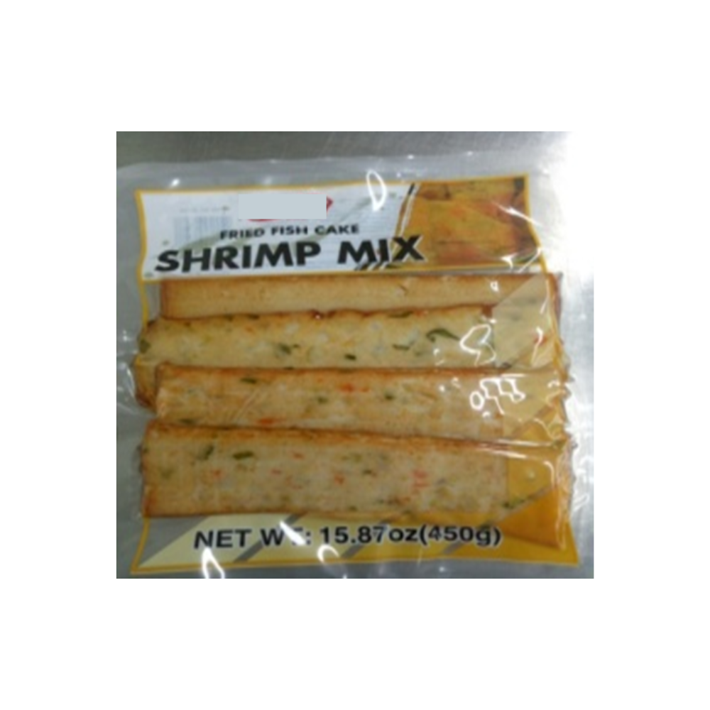 HACCP OEM Hotpot Oden ISO Surimi product Instant Frozen Fried fish cake SHRIMP MIX Vacuum pack 450g Vietnam factory Oden hotpot