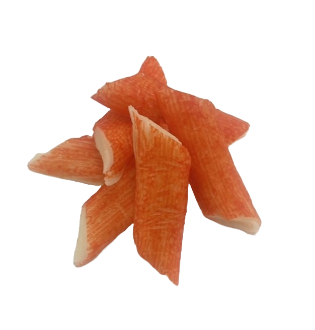 OEM Ready-to-eat food Surimi based Frozen IMITATION CRAB MEAT Vacuum pack 500g Crab flavor Vietnam factory Asian salad topping