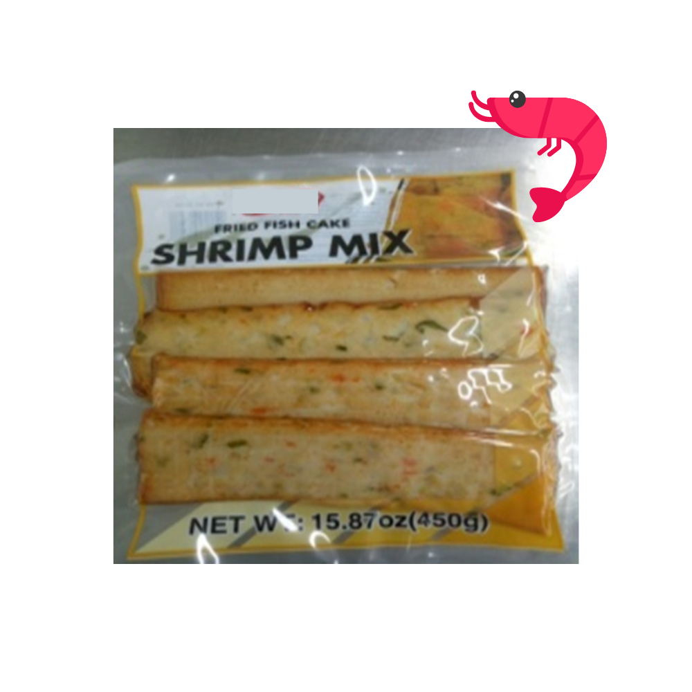 HACCP OEM Hotpot Oden ISO Surimi product Instant Frozen Fried fish cake SHRIMP MIX Vacuum pack 450g Vietnam factory Oden hotpot