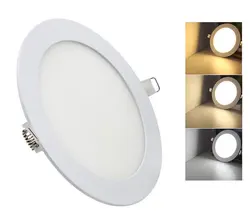 Energy Star dimmable light led panel 4-inch embedded LED panel light anti-glare round ultra-thin panel light