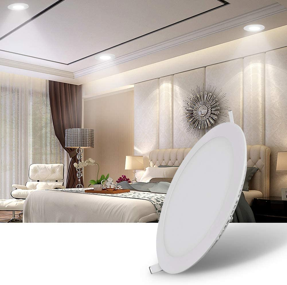 Energy Star dimmable light led panel 4-inch embedded LED panel light anti-glare round ultra-thin panel light