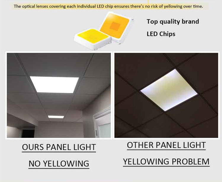 Commercial office square CCT selectable 60X60 600X600 Recessed flat mounted ceiling CCT Optional 40W LED ultra-thin panel light