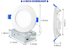 Factory wholesale SAA certified energy star ultra-thin 8 inch 12w round recessed ceiling light LED panel light