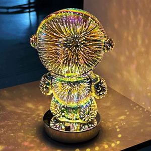 Fashionable and Creative Astronaut Atmosphere Light 3D Fireworks Touch Night Light USB Charging Display LED Desk Lamp