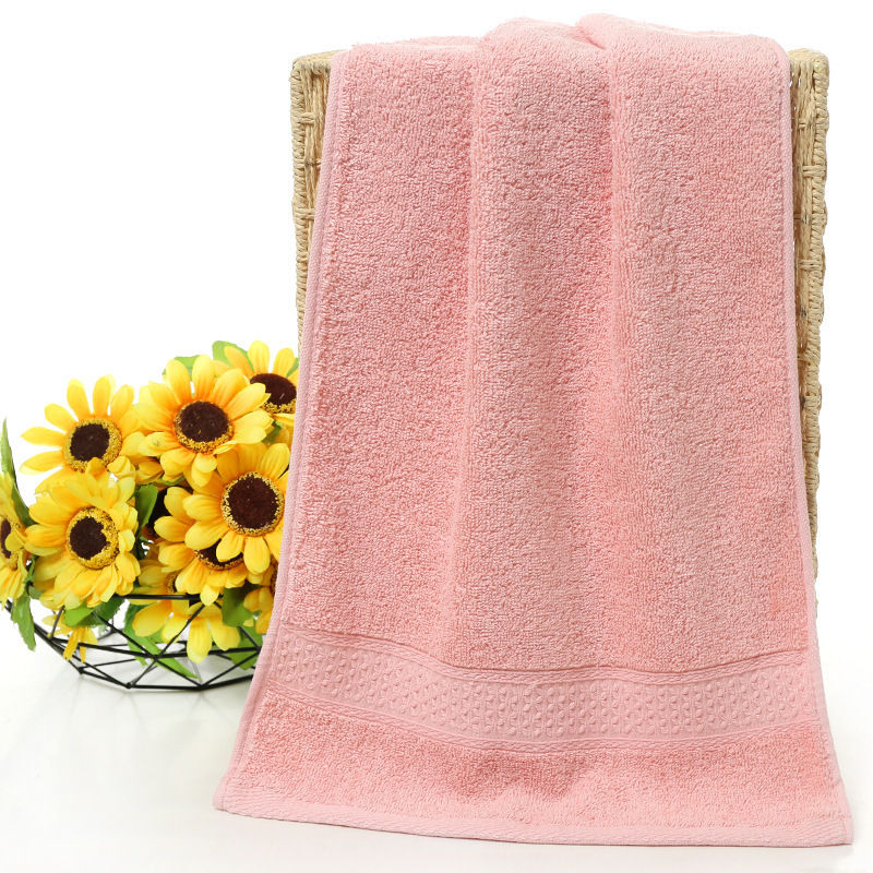 Thickened 100% Cotton Bath Towel High Grade Material Water Absorption Beach Towel Solid Color Golden Silk Soft Affinity Towel