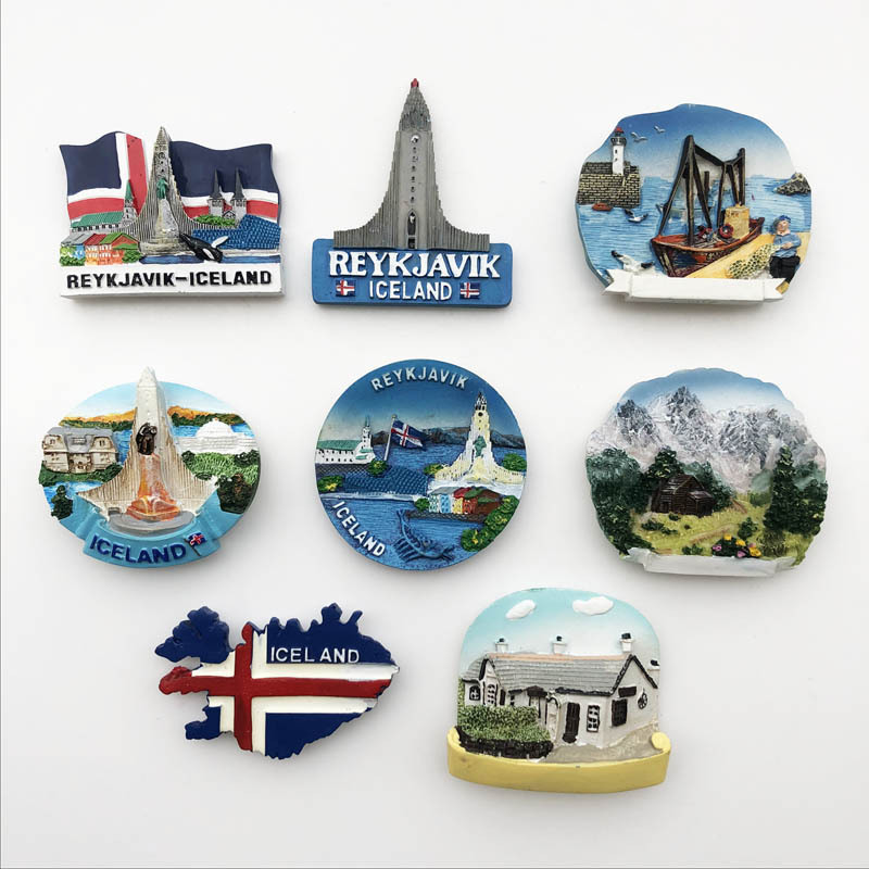 Travel souvenirs Iceland Refrigerator magnet Home Decor Gift Arts and Crafts fridge magnet