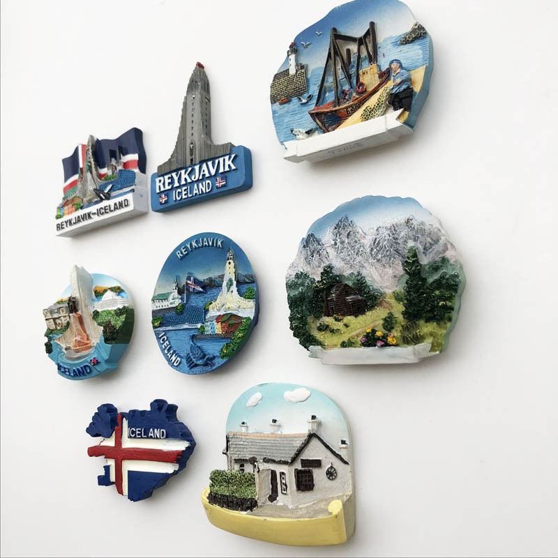 Travel souvenirs Iceland Refrigerator magnet Home Decor Gift Arts and Crafts fridge magnet