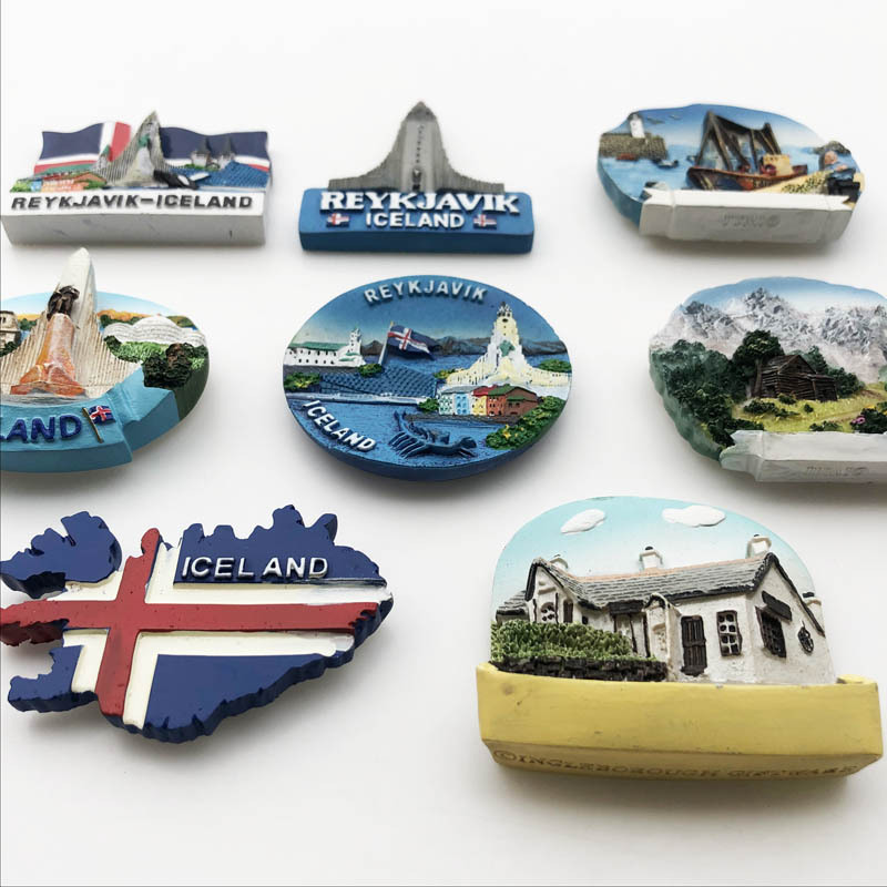 Travel souvenirs Iceland Refrigerator magnet Home Decor Gift Arts and Crafts fridge magnet