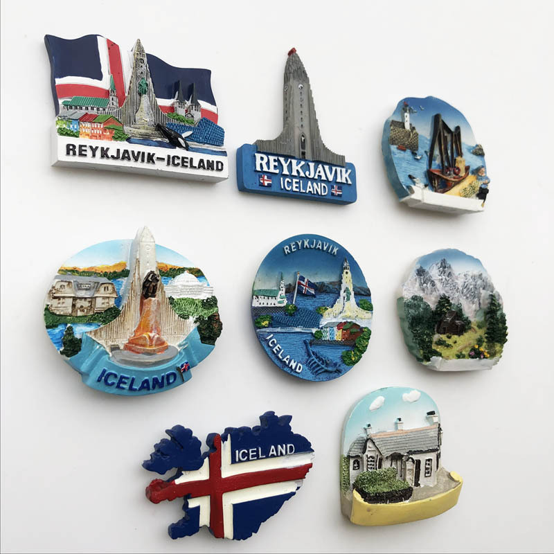 Travel souvenirs Iceland Refrigerator magnet Home Decor Gift Arts and Crafts fridge magnet