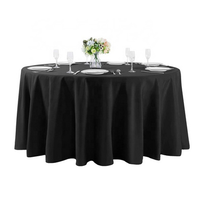 108 inch Round Tablecloth Washable Polyester Table Cloth Decorative Table Cover for Wedding Party Dining Banquet