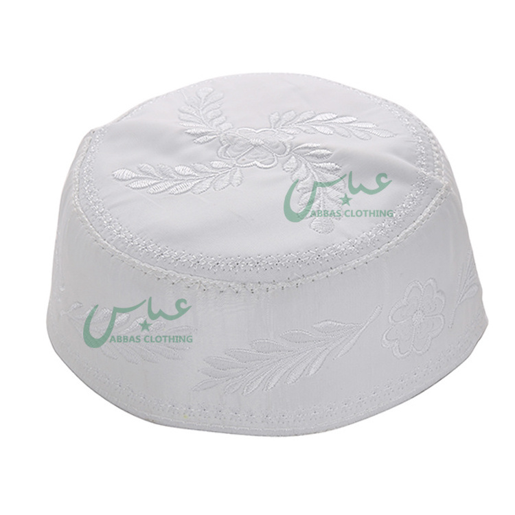 In Bulk Stock White Color Cheap Men Islamic Prayer Muslim Hats