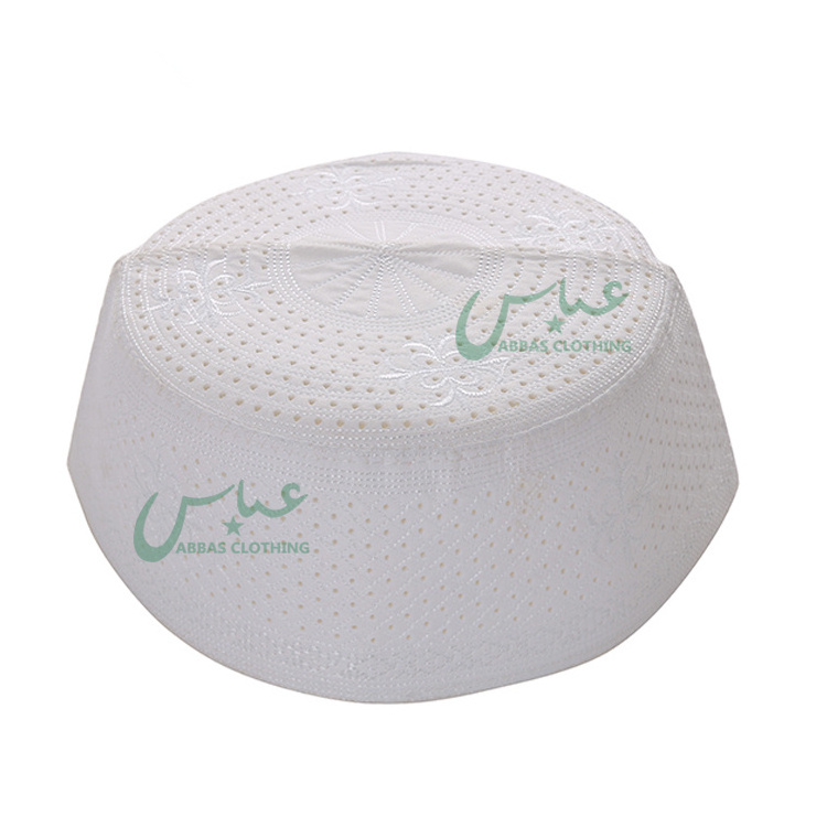 Arabic Dubai White Malaysia Hat For Men Muslim Prayer Cap