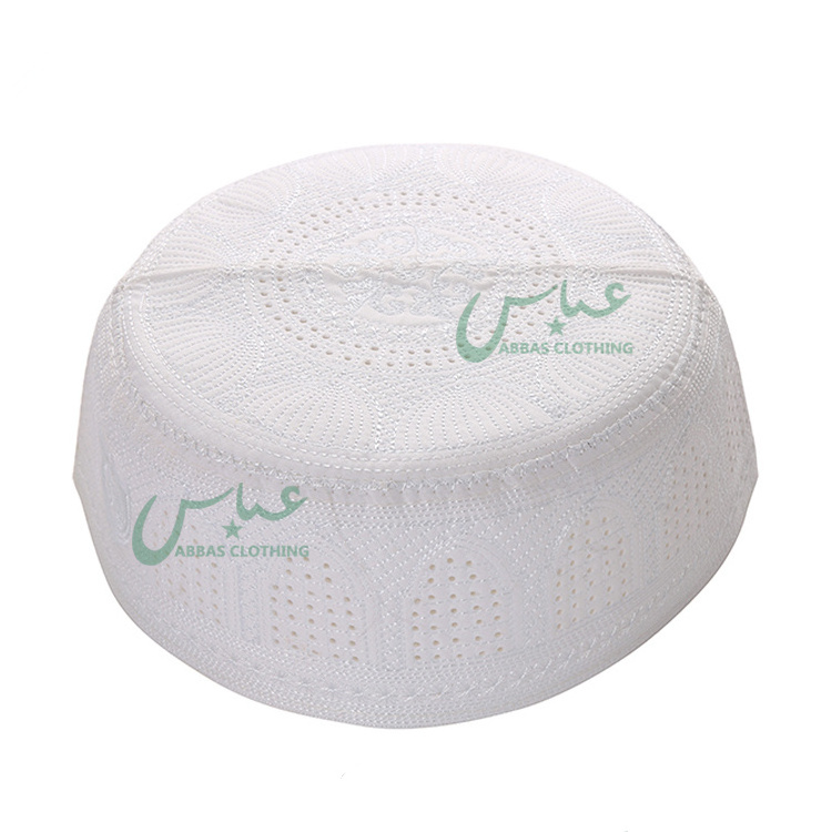 Arabic Dubai White Malaysia Hat For Men Muslim Prayer Cap