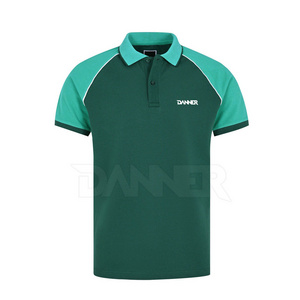 Custom Plain Green Polyester Polo T Shirts Quick Dry Men's Polo Shirt 2 Buttons Polo By DANNER SPORTS