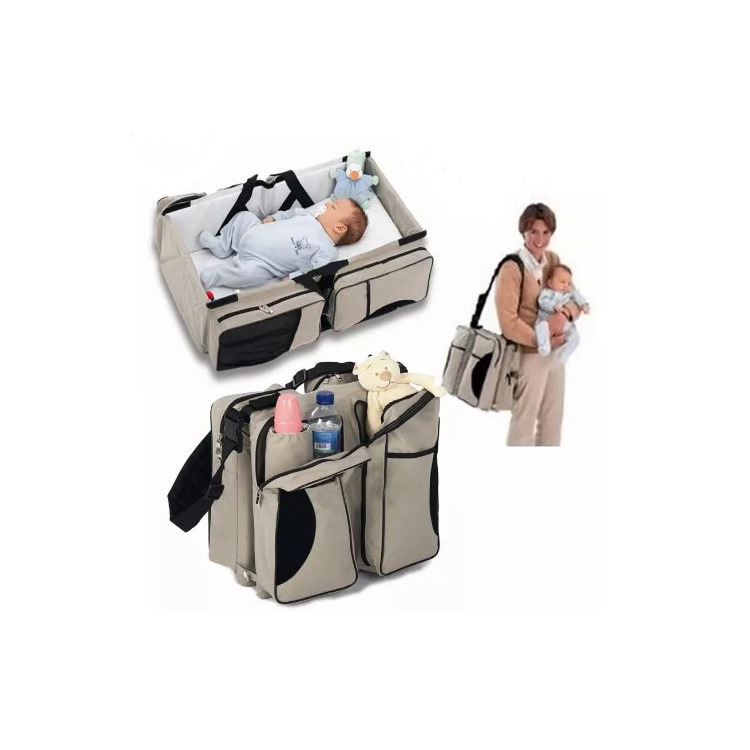 3 in 1 Multi-function Organizer Large Capacity Waterproof Baby Travel Diaper Bag with Baby Doll Diaper Bag