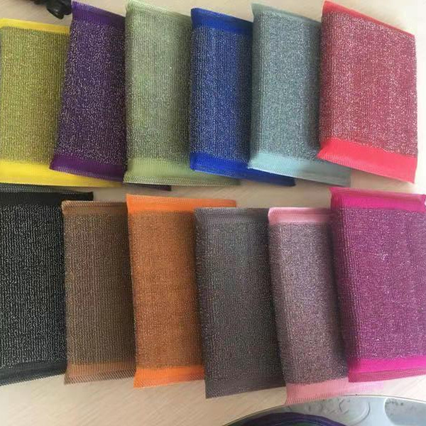 2020 dannijia cleaning sponge Polyester Material stainless steel  and Eco-Friendly  scrubber raw material  scouring pad roll