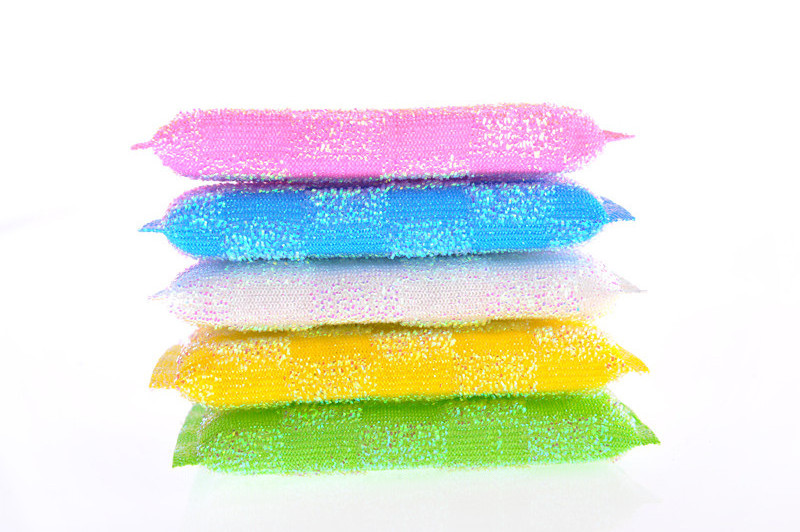 2020 dannijia cleaning sponge Polyester Material stainless steel  and Eco-Friendly  scrubber raw material  scouring pad roll