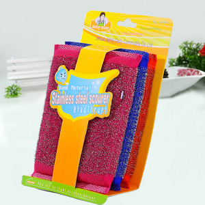 High quality reusable kitchen cleaning Stainless Steel Wire scrubber sponge