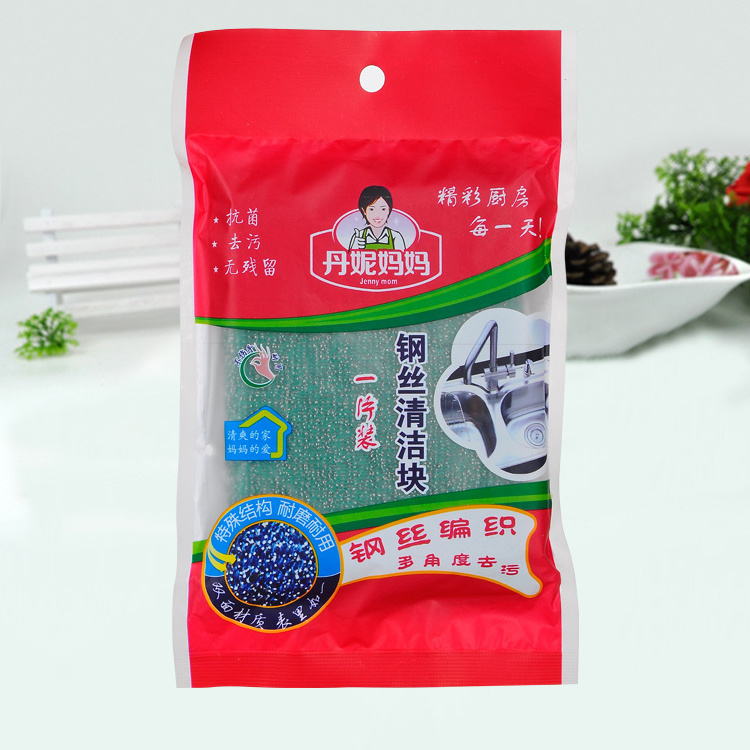 High quality reusable kitchen cleaning Stainless Steel Wire scrubber sponge