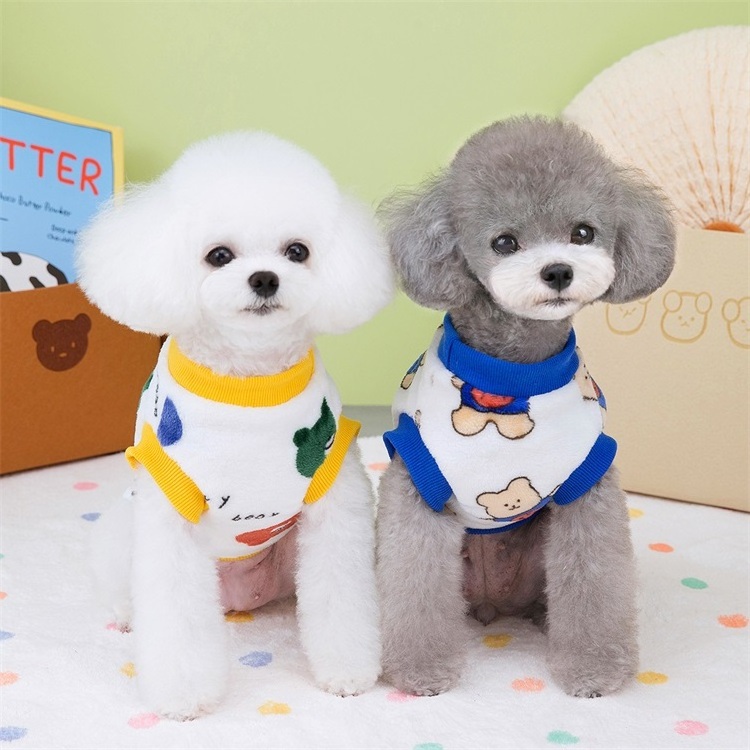 Cute Bear Design Fleece Dog Clothes New Design Pet Clothes Wholesale Pet Jumper Dog Clothes Made In USA