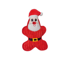 Christmas Father Dog Toys Pet Accessories Cute Design Christmas Pet Toy Hot Sale Santa Claus Dog Toy Squeaker