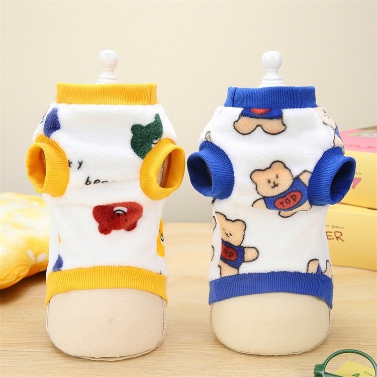 Cute Bear Design Fleece Dog Clothes New Design Pet Clothes Wholesale Pet Jumper Dog Clothes Made In USA