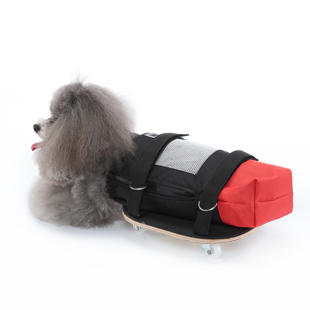 Drag Bag for Paralyzed Pets, Wear-Resisting Oxford Cloth Walking Drag Bag with sliding plate  for Disabled Dog Cat