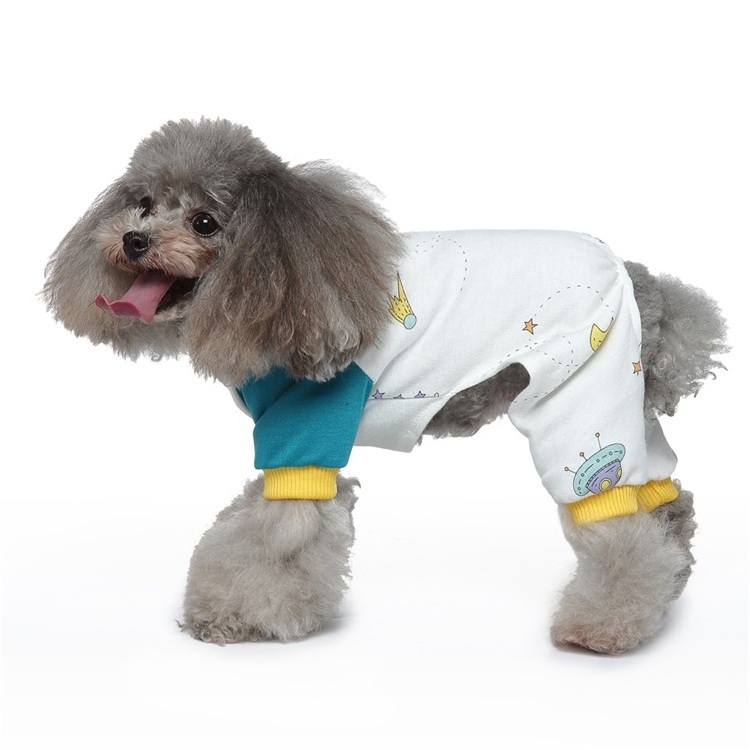 Spring and Autumn Dog Overall Dog Pajamas Clothes for Small and Medium Pet Designer Dog Clothes 2022