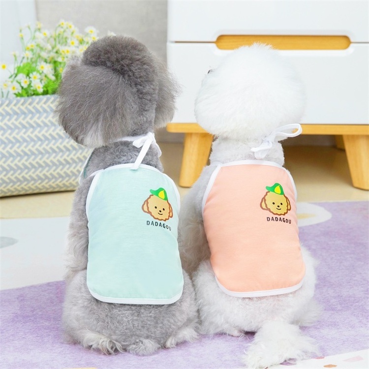 Designer Dog Clothes Summer Dog T shirt with Bandana Cute Pet Clothes Vest for Small Dogs