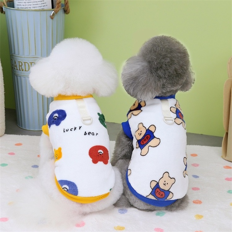 Cute Bear Design Fleece Dog Clothes New Design Pet Clothes Wholesale Pet Jumper Dog Clothes Made In USA