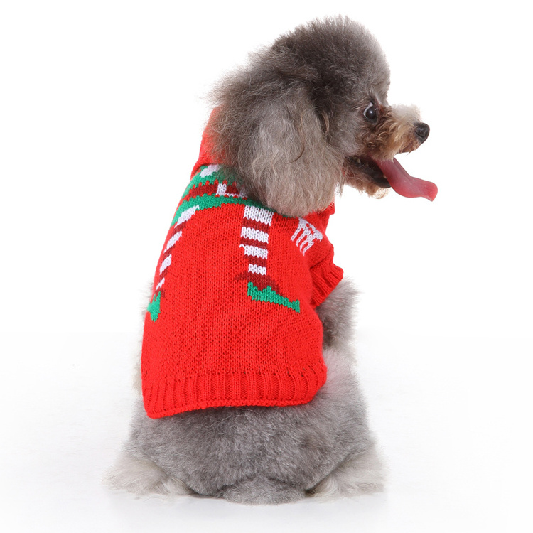 New Product Festival Style Pet Apparel Dog Christmas Sweater Knitted Jumper Sweaters Pets Funny Dog Sweater