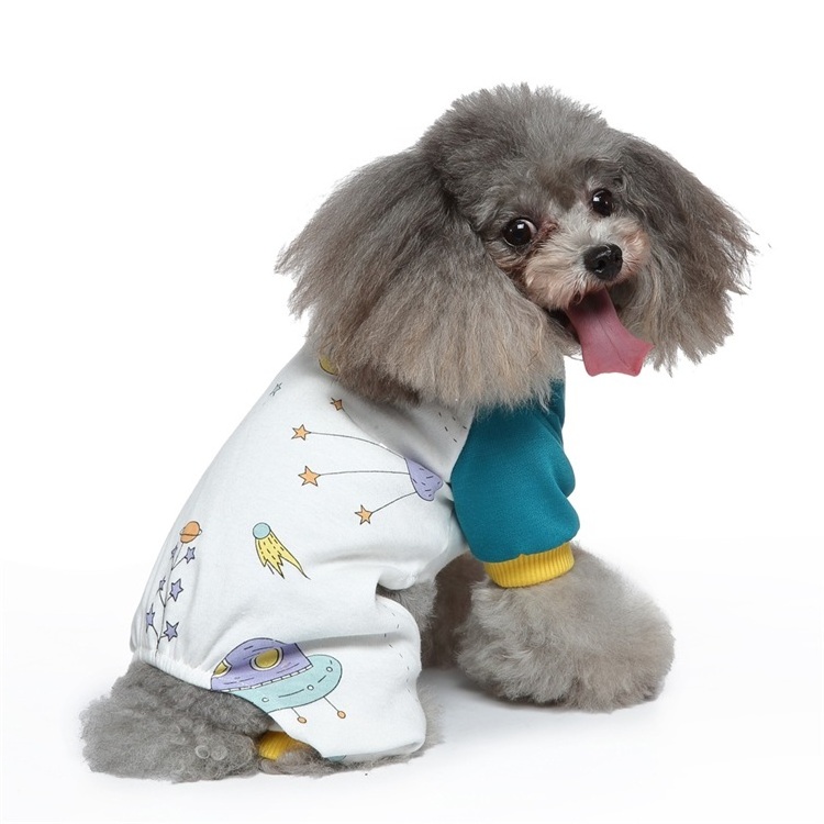 Spring and Autumn Dog Overall Dog Pajamas Clothes for Small and Medium Pet Designer Dog Clothes 2022