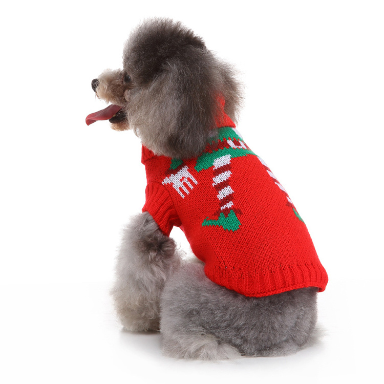 New Product Festival Style Pet Apparel Dog Christmas Sweater Knitted Jumper Sweaters Pets Funny Dog Sweater