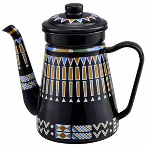 Enamel on Steel Coffee Kettle Outdoor activites Camping / Cabin / RV  Heat coffee tea and water kettle