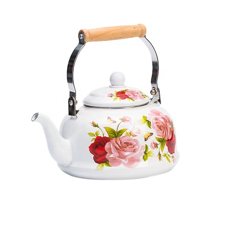 Enamel Kettle Custom color and decal Metal Steel 1.0L/1.5L/2.0L/2.5L/3L Teapot Kettle