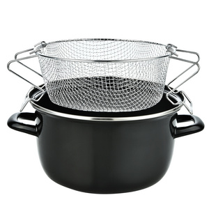 Hot Sale Kitchen Cookware Enamel Deep Fryer Cookware Enamel Carbon Steel OEM Other Cookware