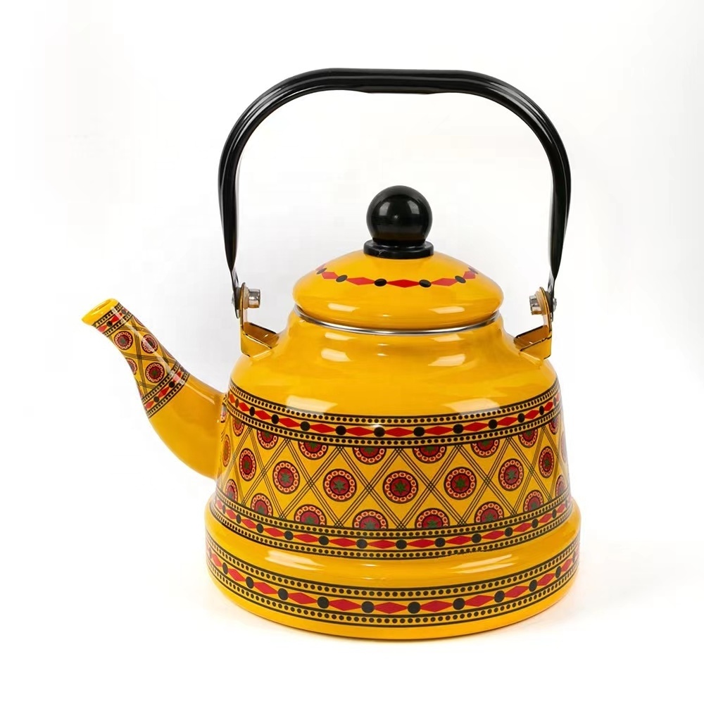 1.2L/1.8L/2.5L Classic Enameled Metal Steel Kettle Restaurant household tea kettle Teapot