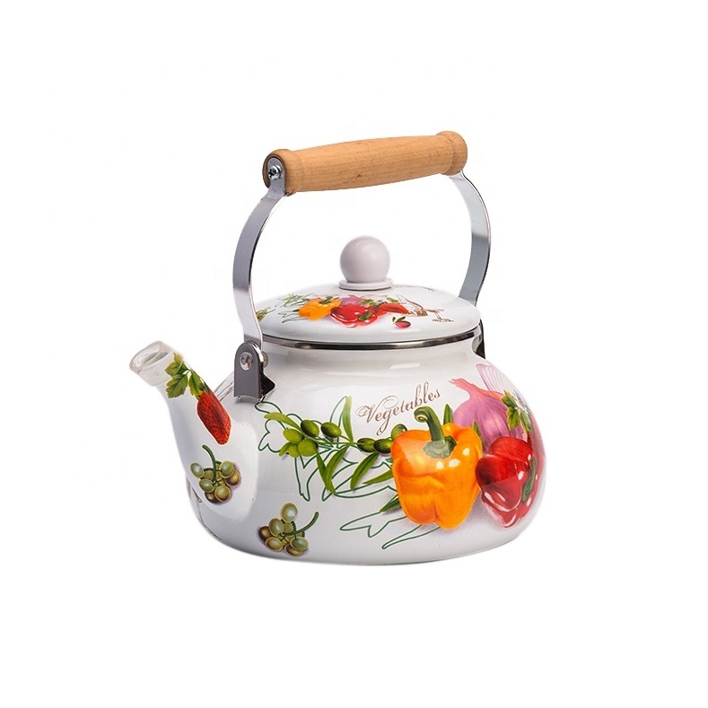 Enamel Kettle Custom color and decal Metal Steel 1.0L/1.5L/2.0L/2.5L/3L Teapot Kettle