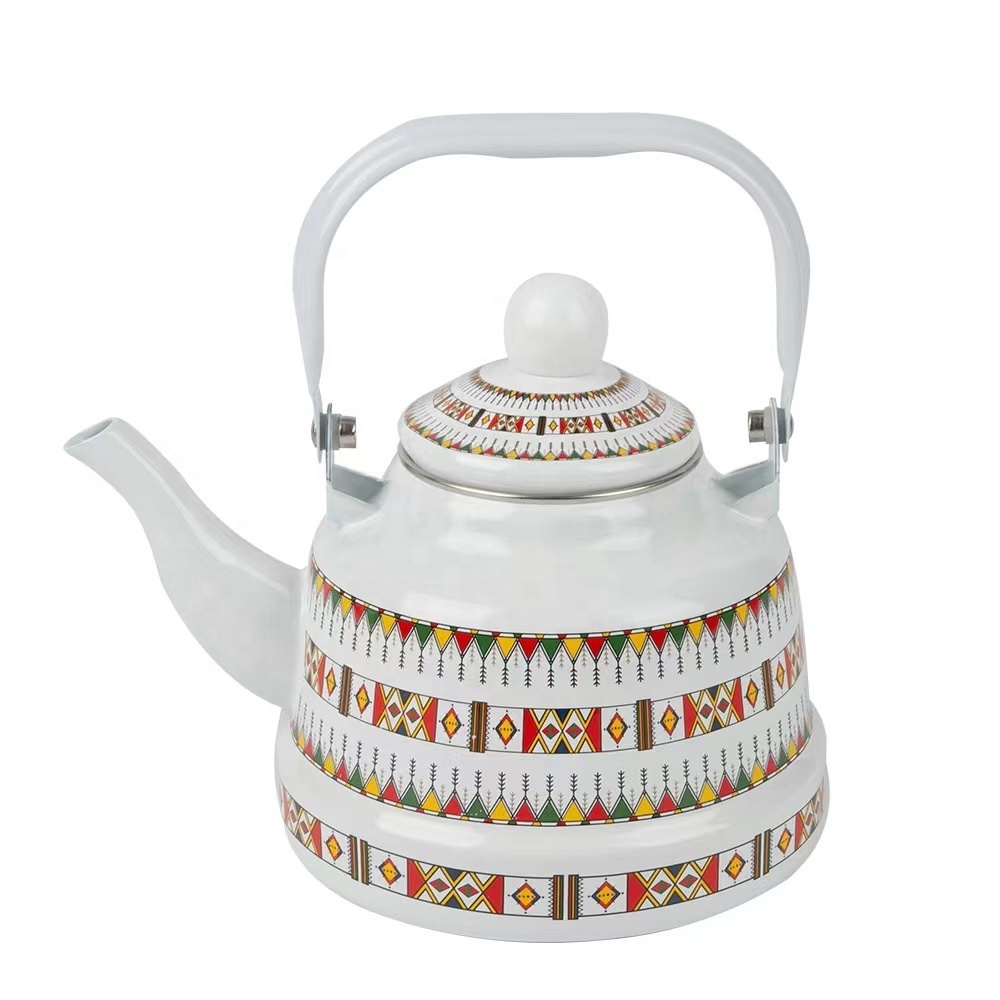 1.2L/1.8L/2.5L Classic Enameled Metal Steel Kettle Restaurant household tea kettle Teapot