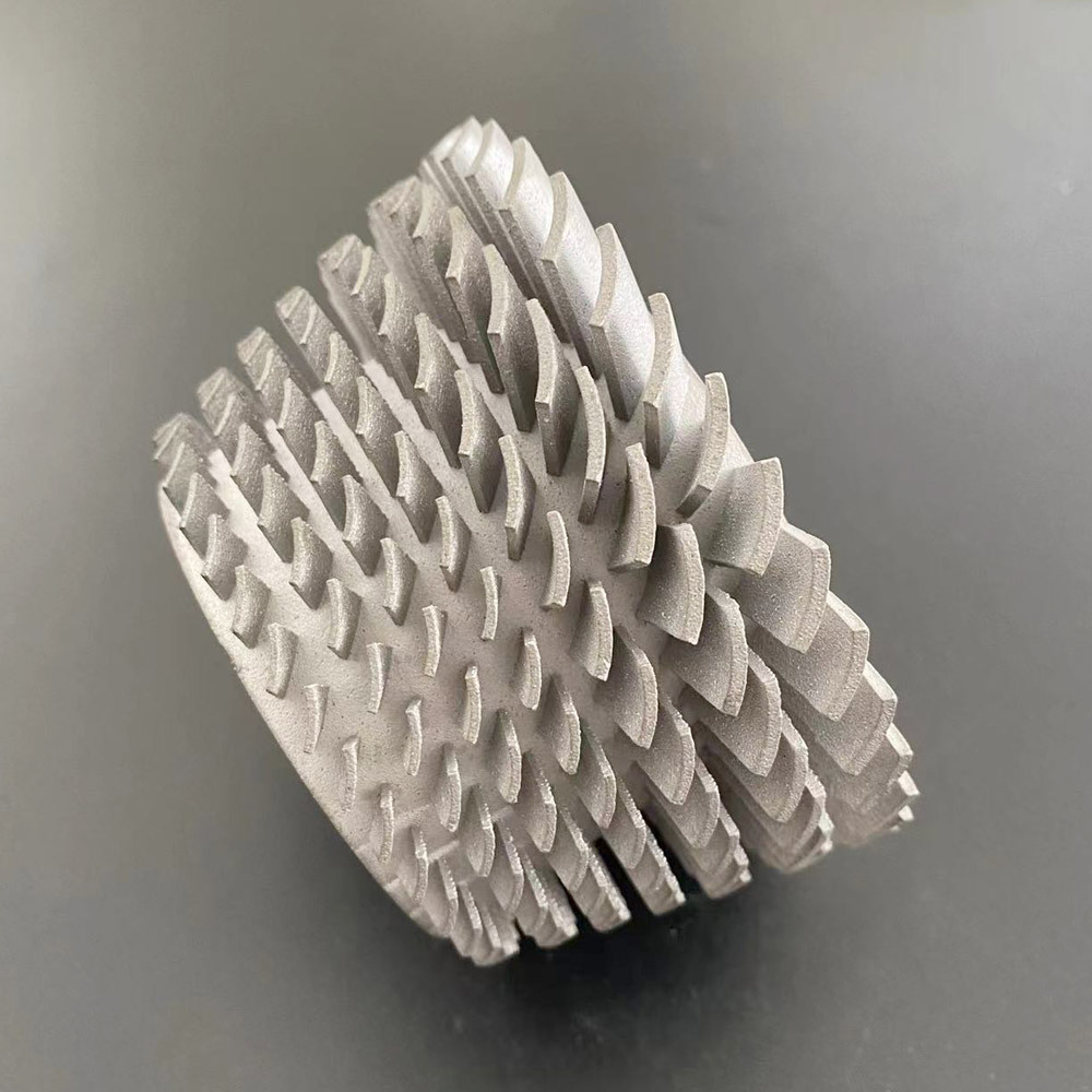 The as-built surface roughness (Ra) of a metal 3D printed part is approximately 6-10 um